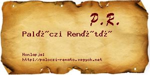 Palóczi Renátó névjegykártya
